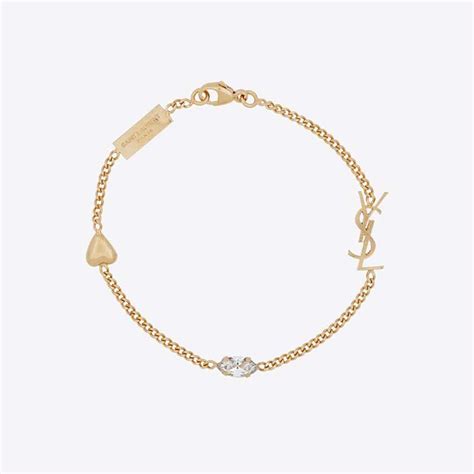 ysl heart bracelet|ysl interlocking bracelet.